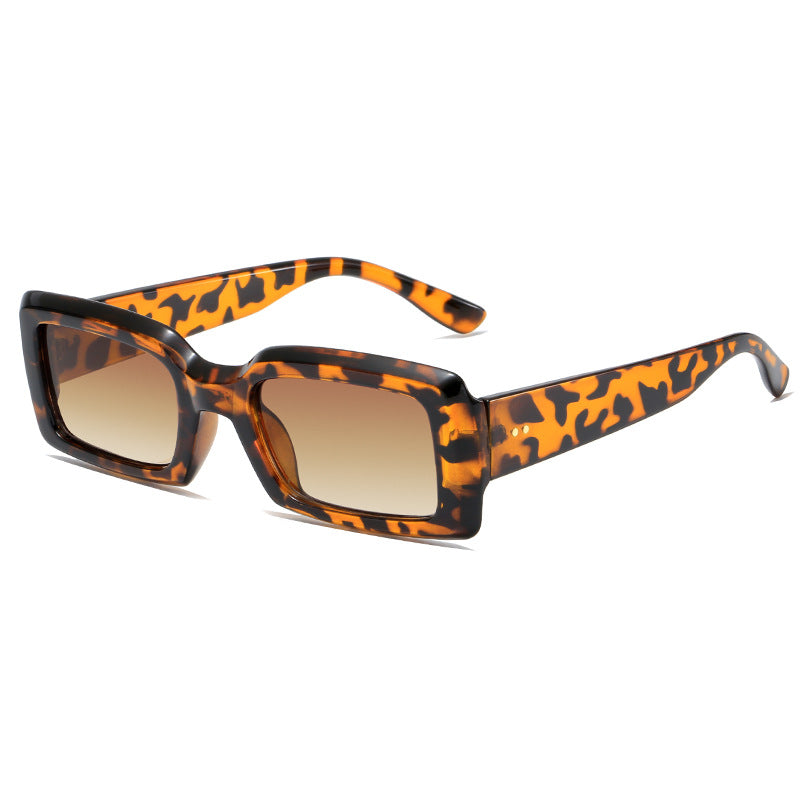 Damen stilvolle quadratische Sonnenbrille mit verspiegelten Gläsern Karnz