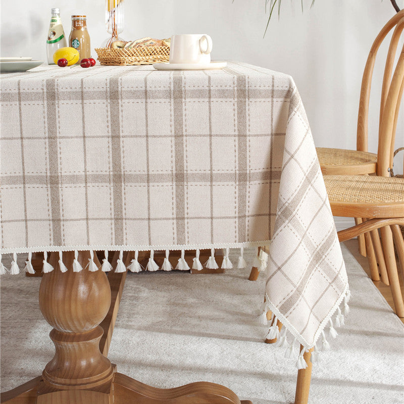 Gemütliche kariert Tischdecke