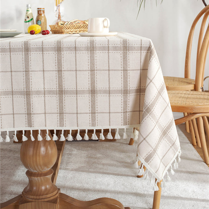 Gemütliche kariert Tischdecke