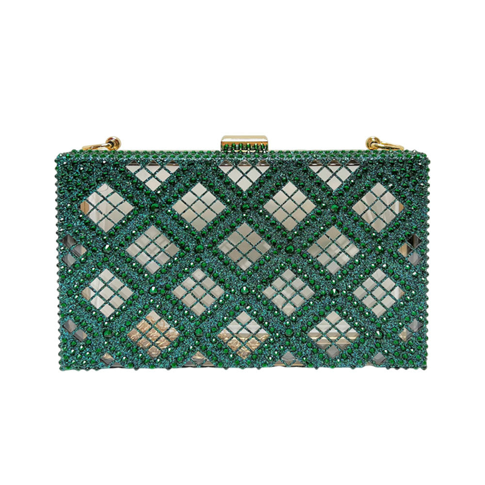 Elegante Abend-Clutch mit Kettenhenkeln