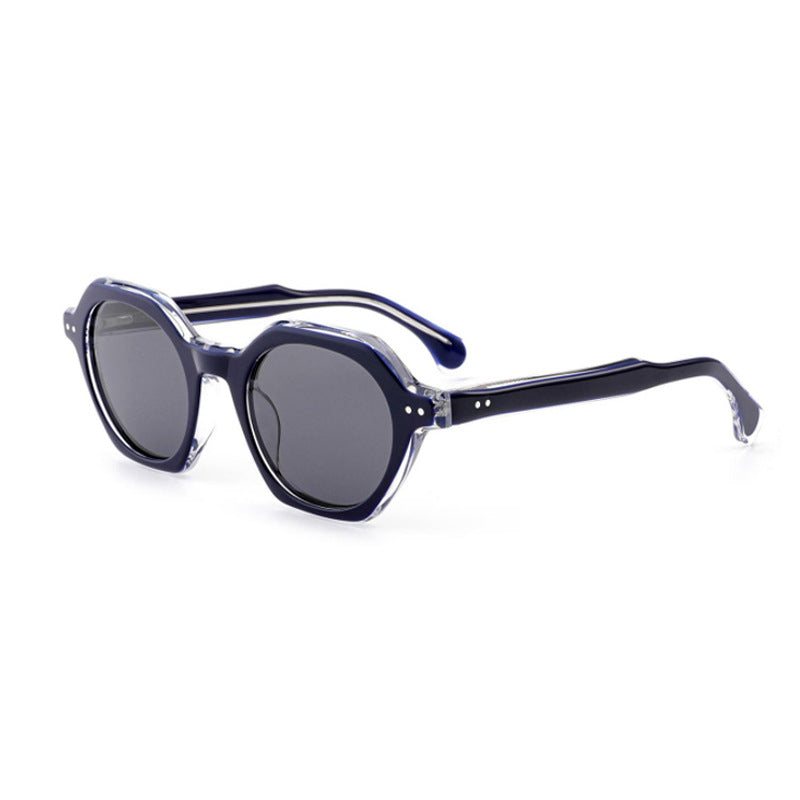 Damen Sonnenbrille im stilvollen, sechseckigen Design mit robustem Rahmen und UV-Schutz Karnz