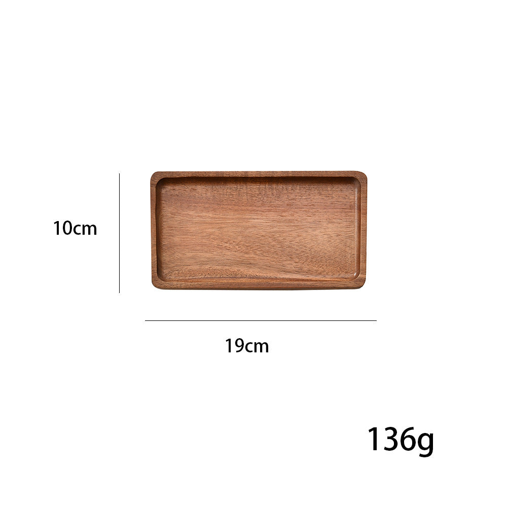 Elegantes Holzserviertablett mit Erhöhter Kante Karnz
