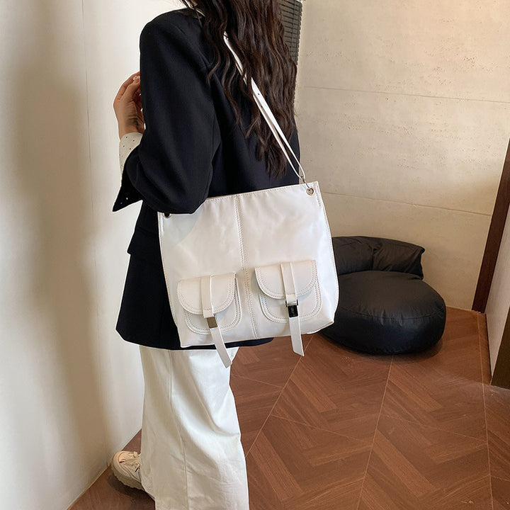 Moderne Strukturierte Schultertasche Karnz