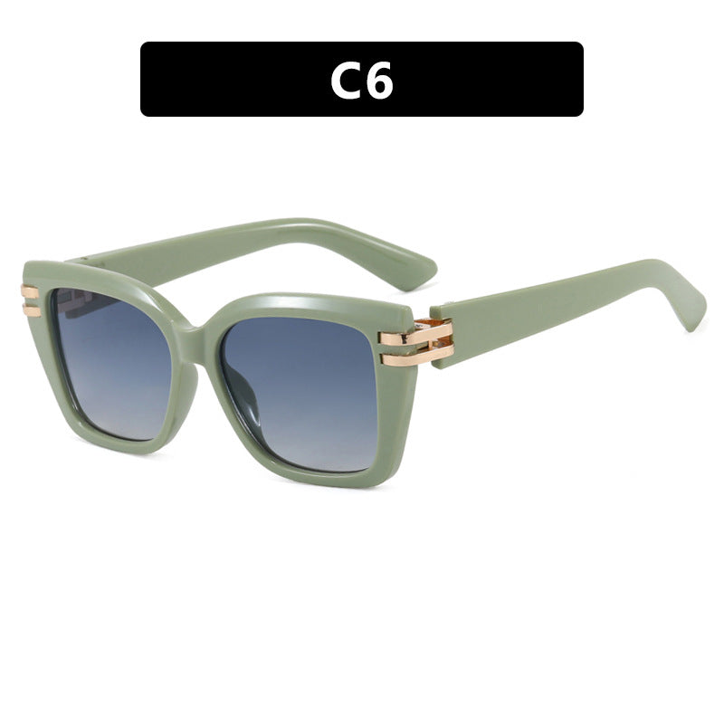Damen stylish oversized Sonnenbrille mit luxuriösen Details Karnz