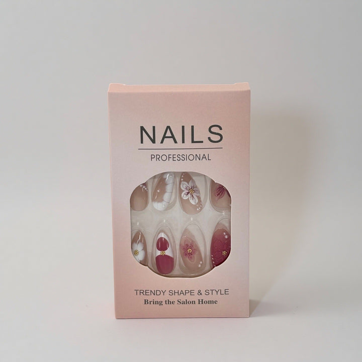 Professionelles Press-On-Nagelset mit trendigen Designs Karnz