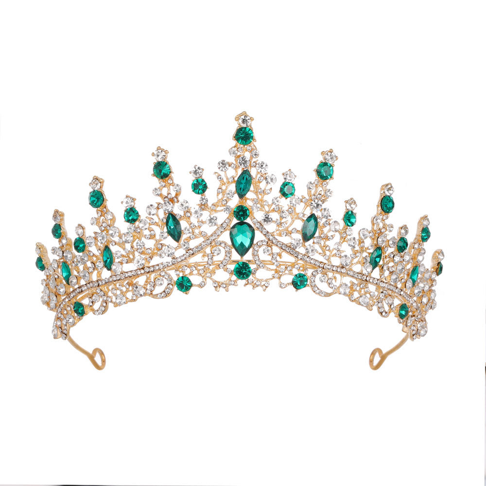 Damen Strass Tiara mit funkelnden Edelsteinen Karnz