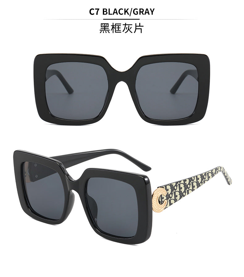 Damen modische Sonnenbrille im modernen quadratischen Design Karnz