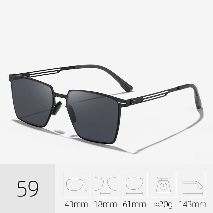 Stilvolle polarisierte quadratische Sonnenbrille Karnz