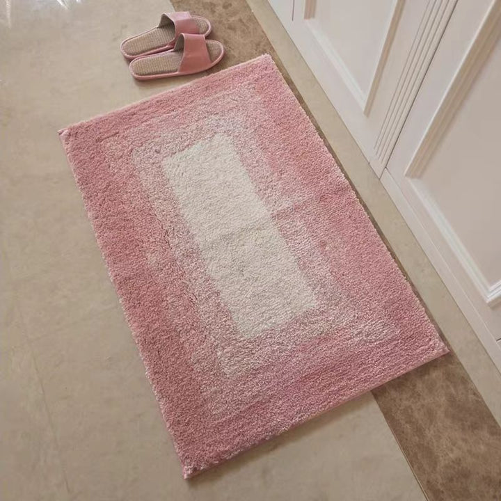 Plüschige rutschfeste Memory Foam Badmatte mit süßem Fischmuster