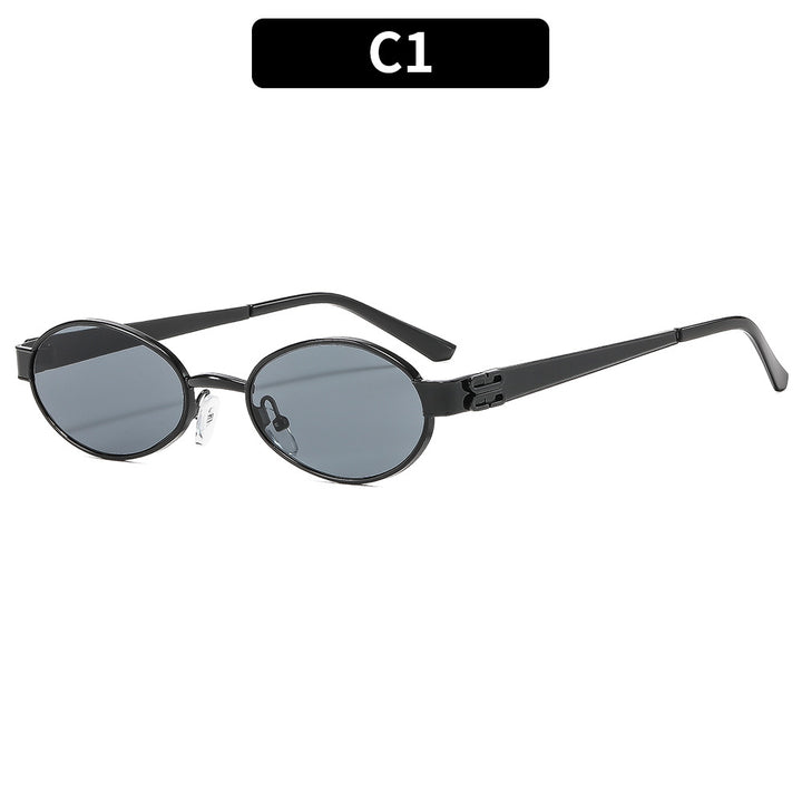 Avant-Garde Ovalrahmen Sonnenbrille