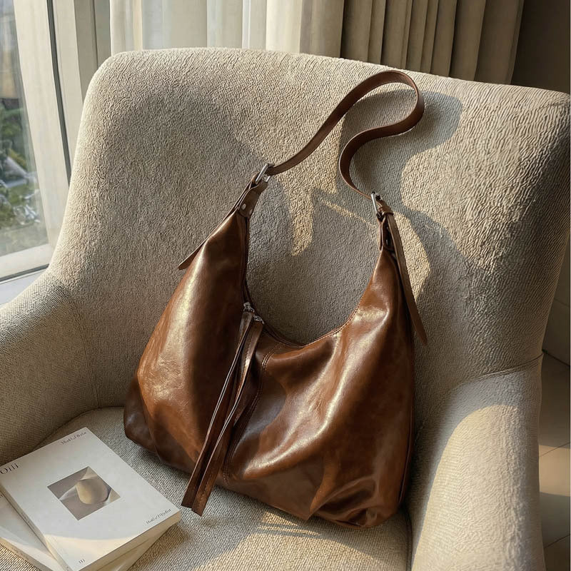 WoLuxurious Weiche Leder Schultertasche Karnz