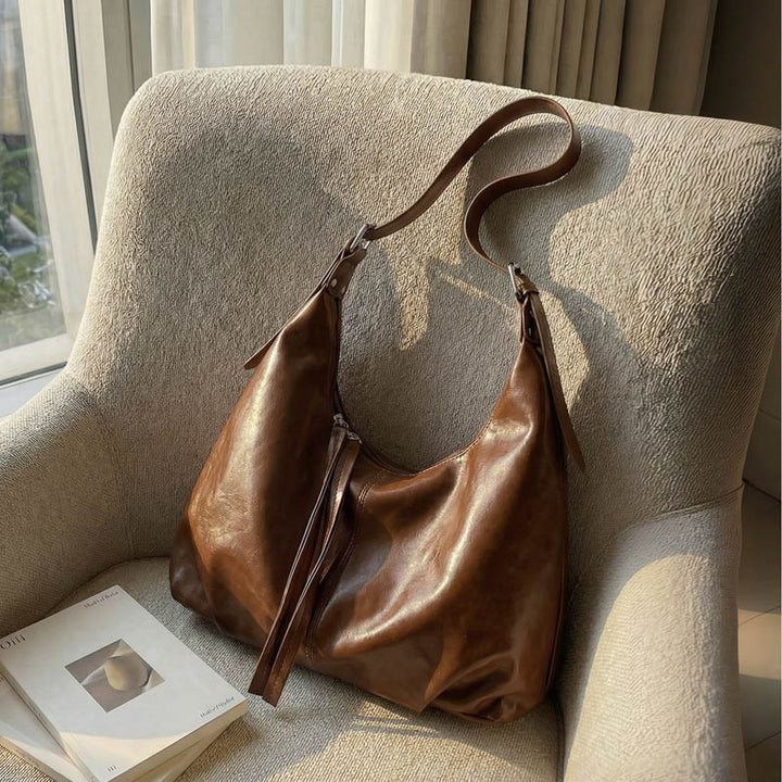 WoLuxurious Weiche Leder Schultertasche Karnz