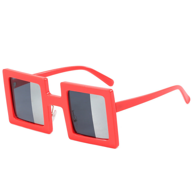 Damen modische quadratische Sonnenbrille mit einzigartigem, klarem Design Karnz