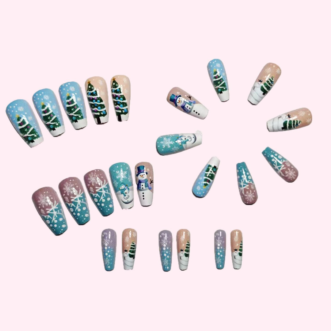 Festliches Feiertags-Nagelkunstdesign