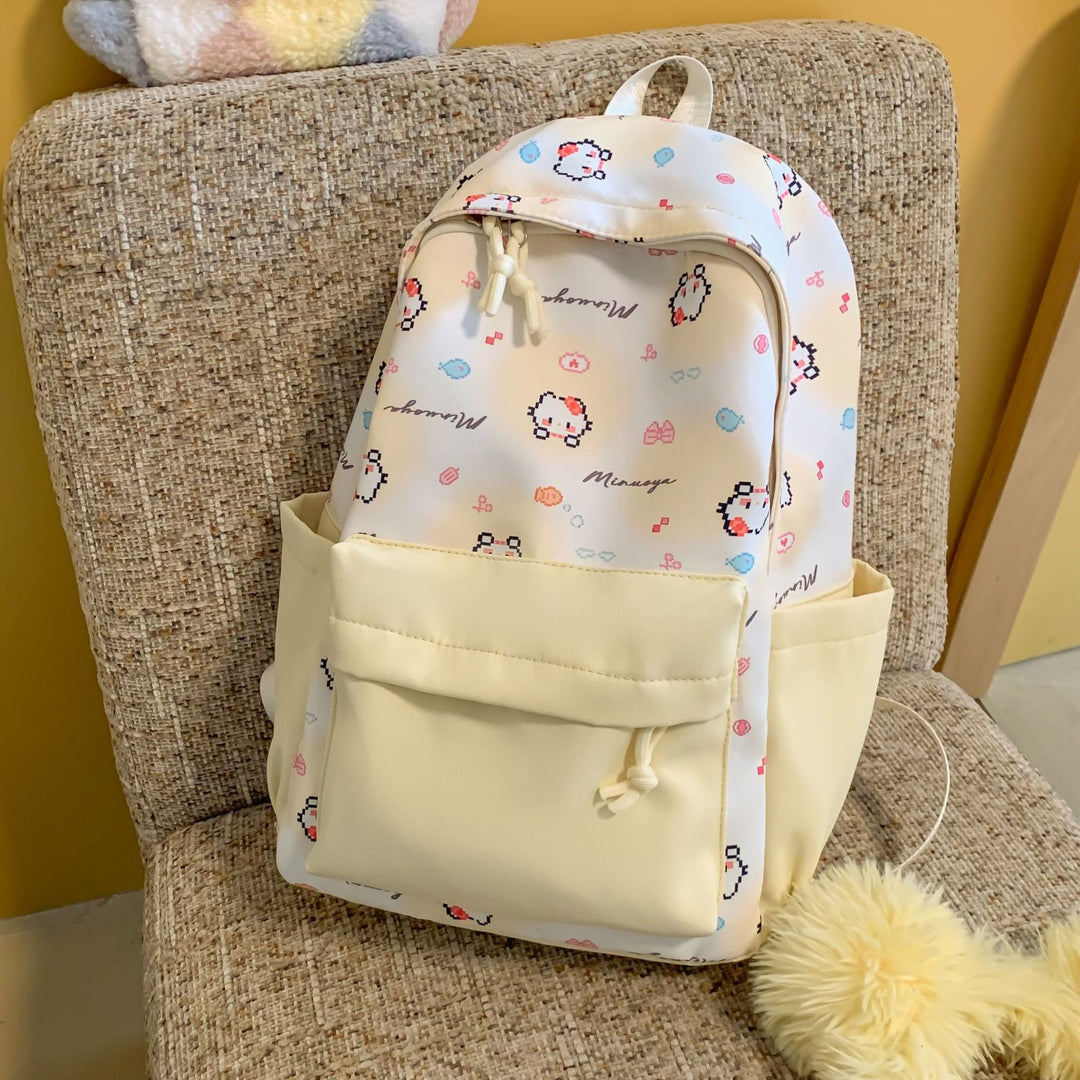 Spaßiger und verspielter Cartoon-Charakter-Rucksack