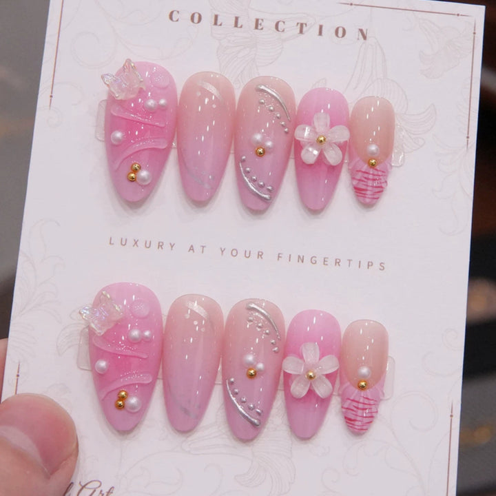 Luxuriöses dekoratives Press-On-Nagelset  1791254698