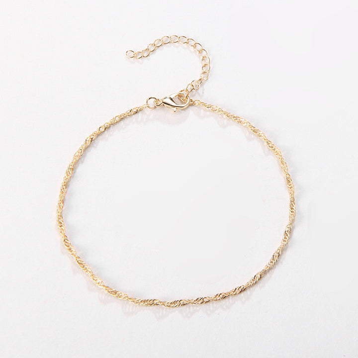 Verdrehte Silberkette Armband Karnz