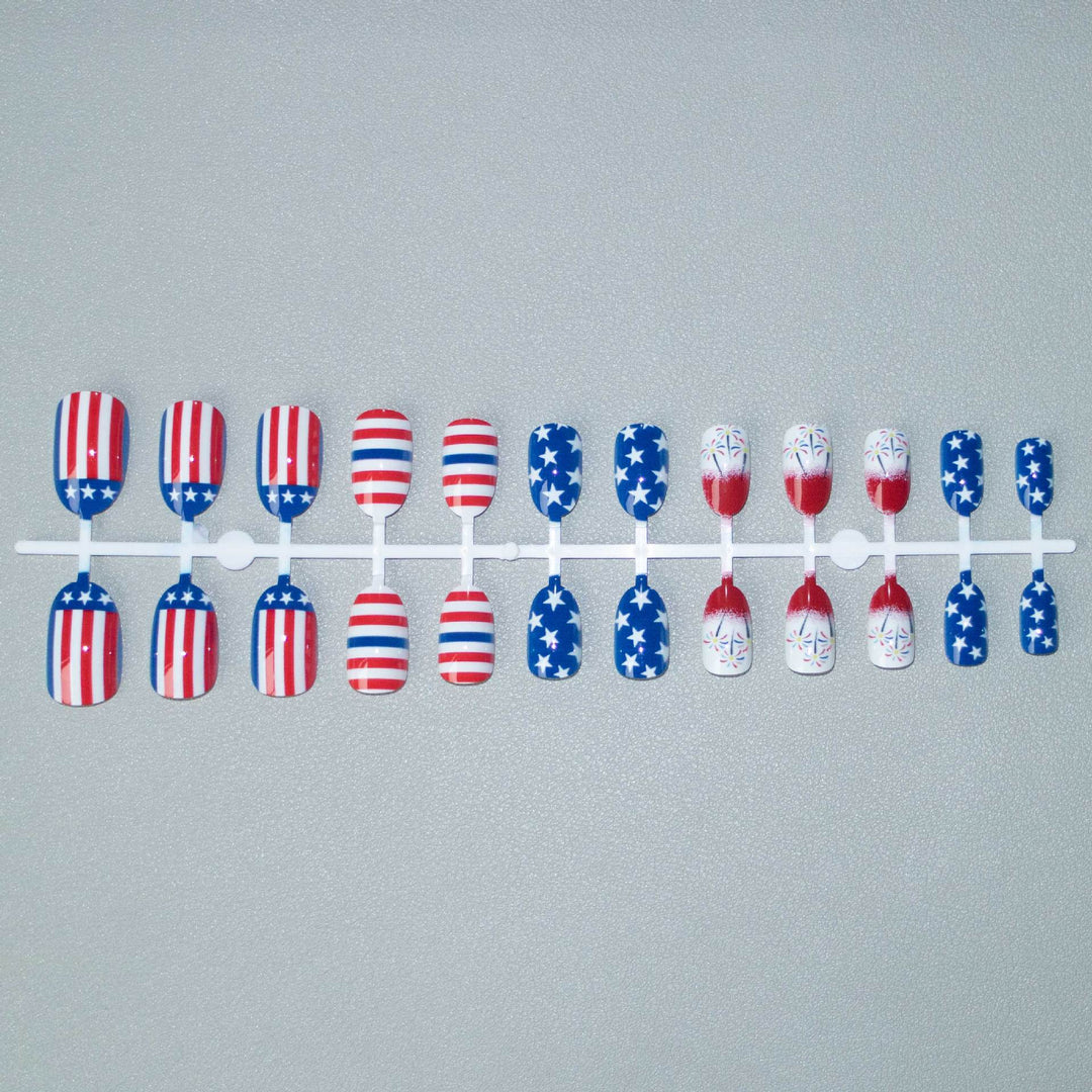 Patriotische Nail Art