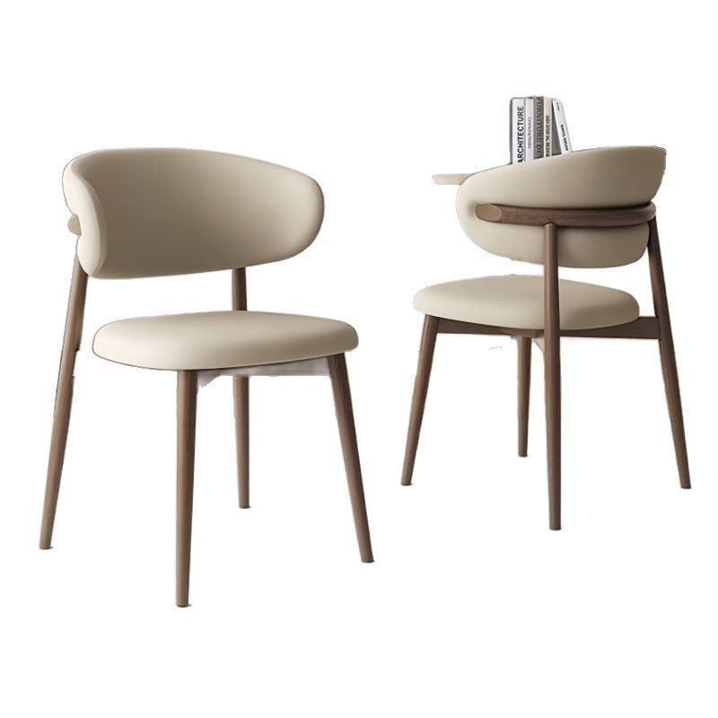 Minimalistischer Esszimmerstuhl mit ergonomischer Rückenlehne Karnz