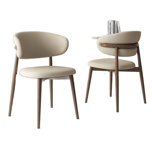 Minimalistischer Esszimmerstuhl mit ergonomischer Rückenlehne Karnz