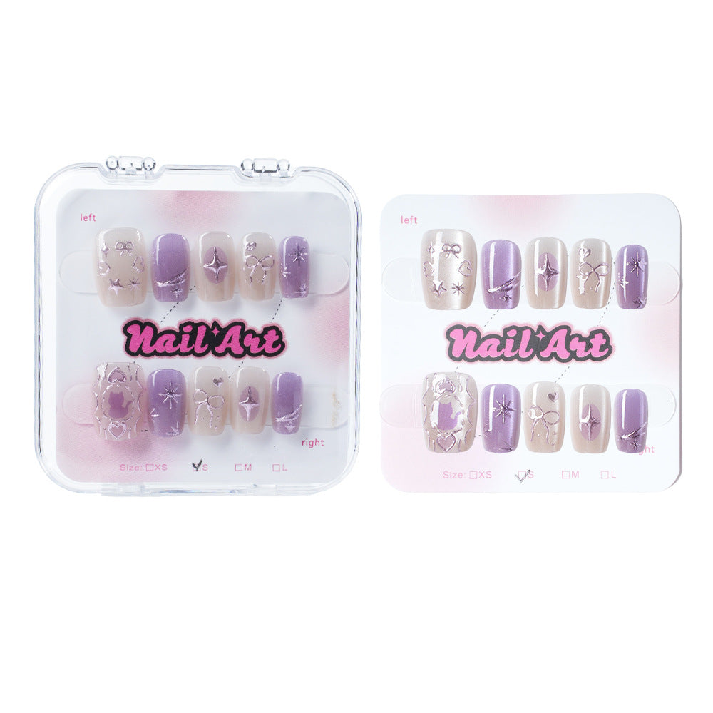 Elegantes Premium Press-On Nagelkunst-Set Karnz