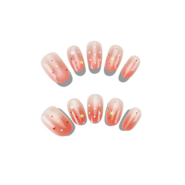 Dekoratives Press-On Nagelkunst Set Karnz