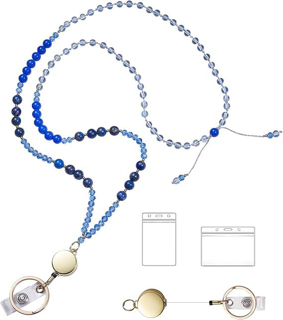 Perlenbrille Lanyard mit Rückzugclip Karnz