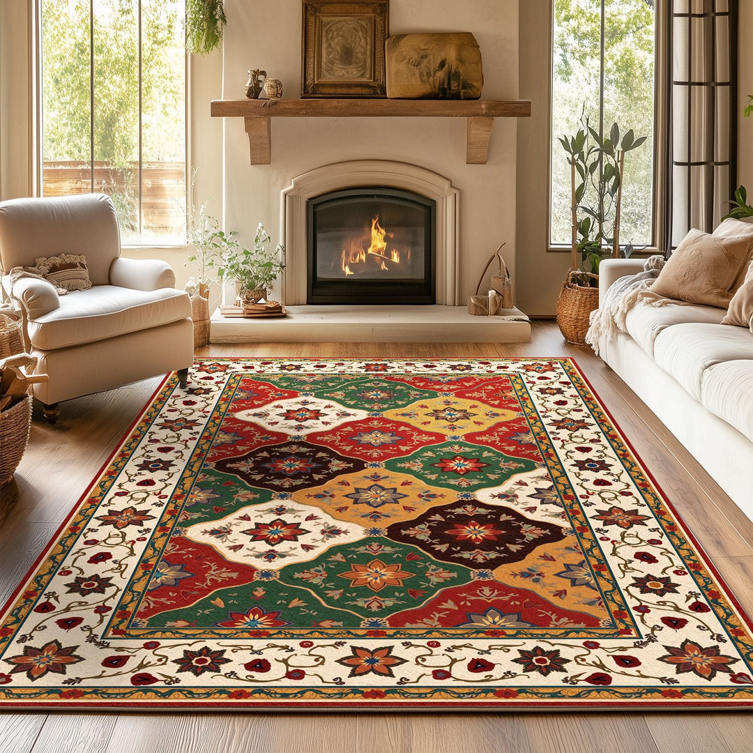 Dekorativer Teppich im Vintage-Stil