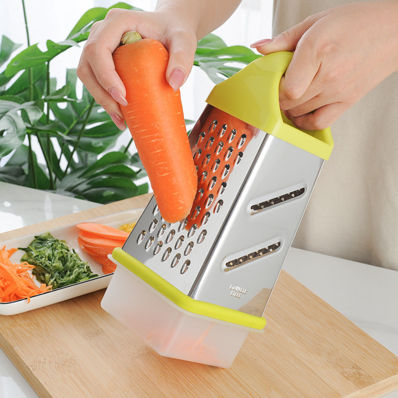 Multifunktionale Edelstahl-Küchenreibe mit Ergonomischem Griff Karnz