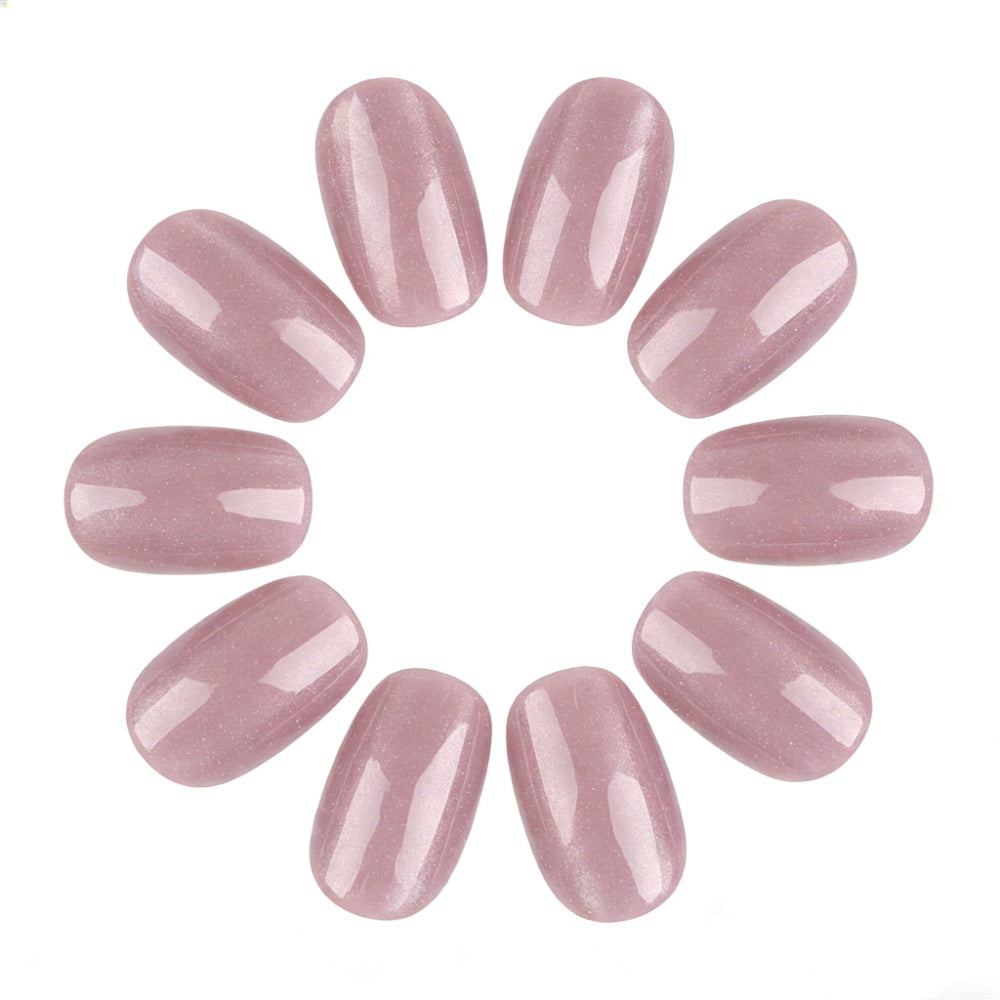 Glitzernde Glossy Press-On Nägel Karnz