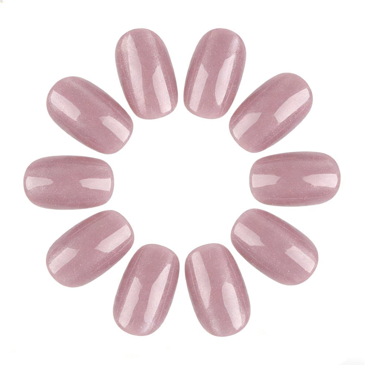 Glitzernde Glossy Press-On Nägel Karnz