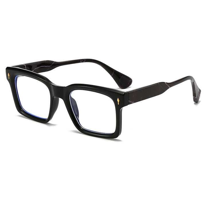 Damen Rechteckige Sonnenbrille im eleganten Schildpatt-Design Karnz