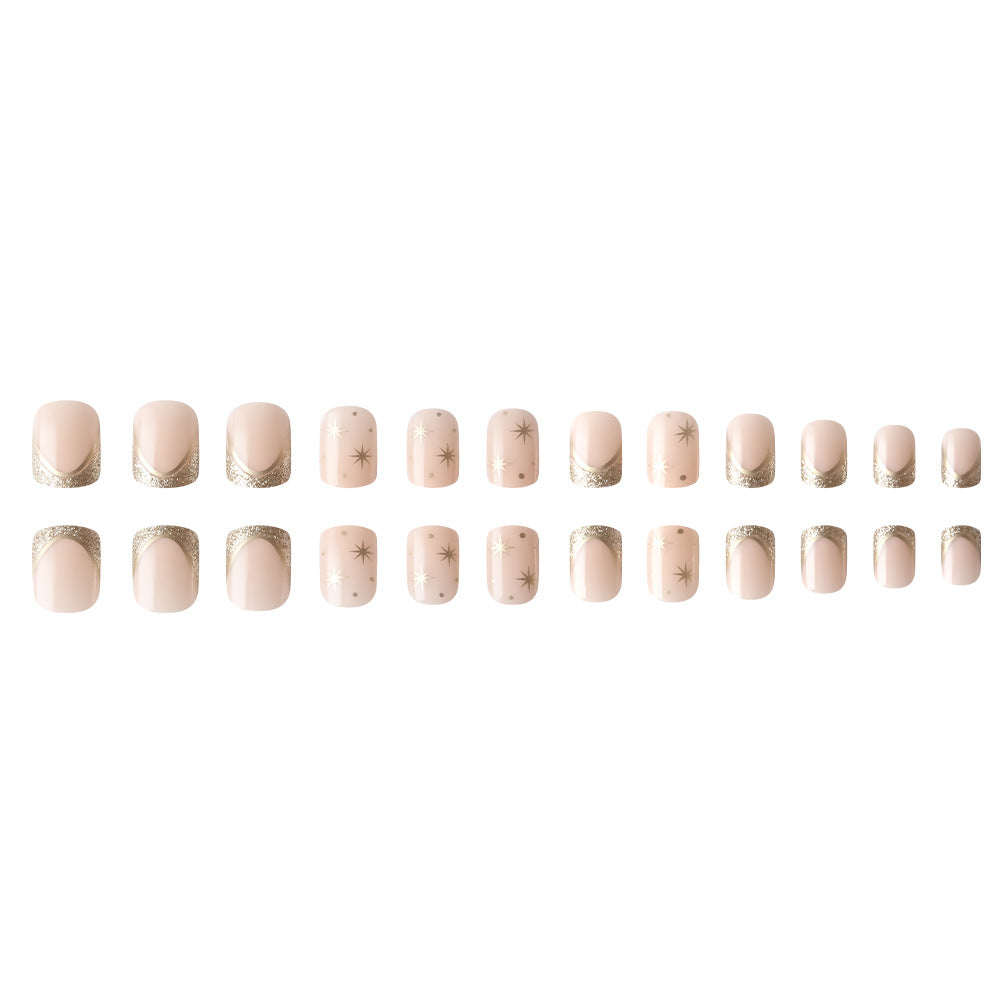 Luxuriöses, mit Sternen verziertes Nagelkunst-Set Karnz