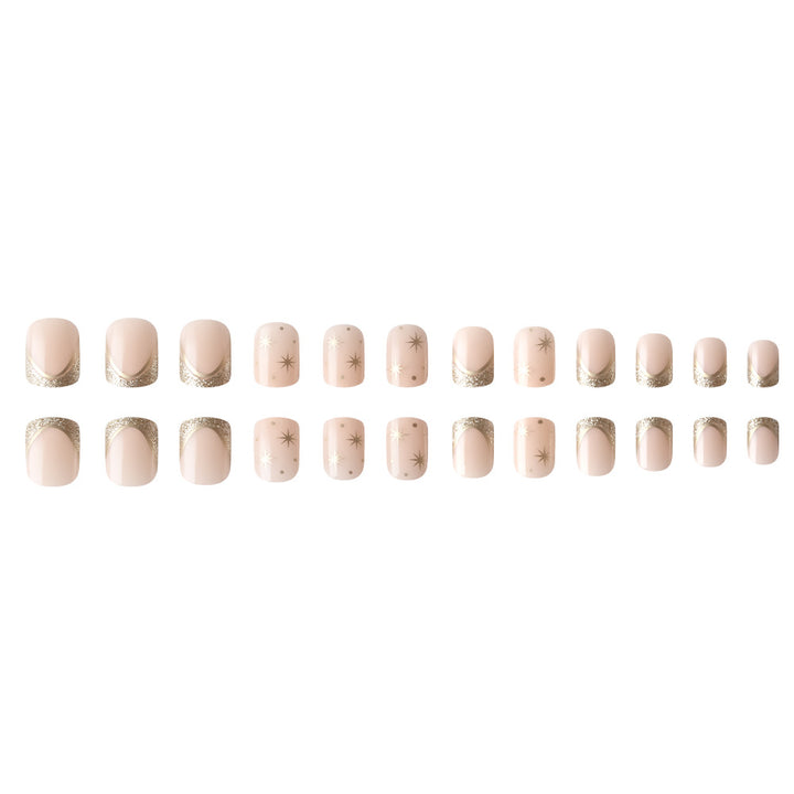 Luxuriöses, mit Sternen verziertes Nagelkunst-Set Karnz