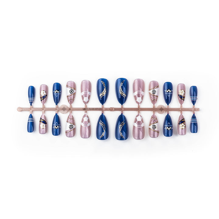 Sport-Themen Press-On Nail Art Set