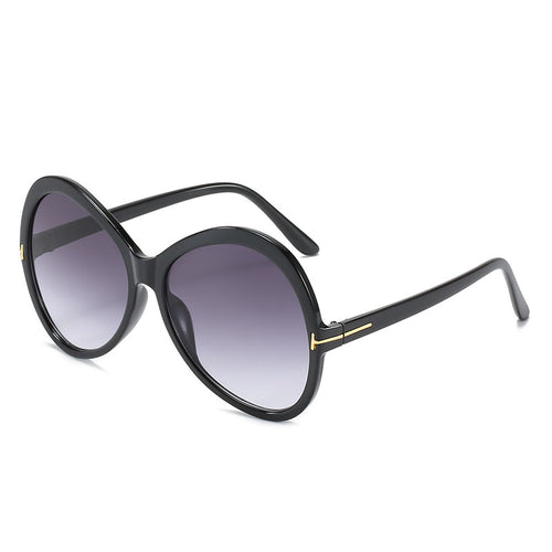 Modebewusste Übergroße Schmetterlingssonnenbrille Karnz