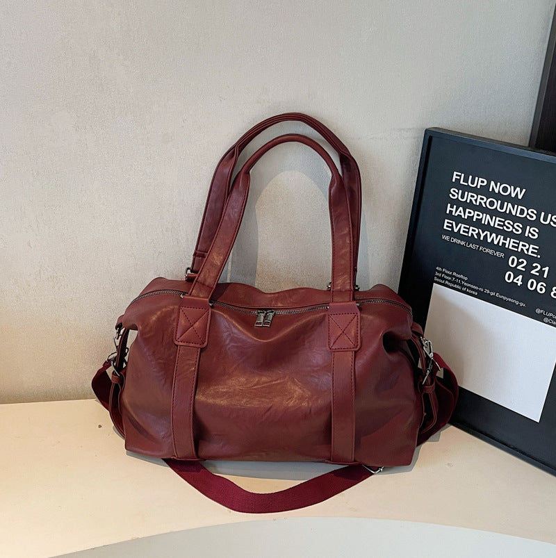 Premium Leder Wochenendreise-Tasche