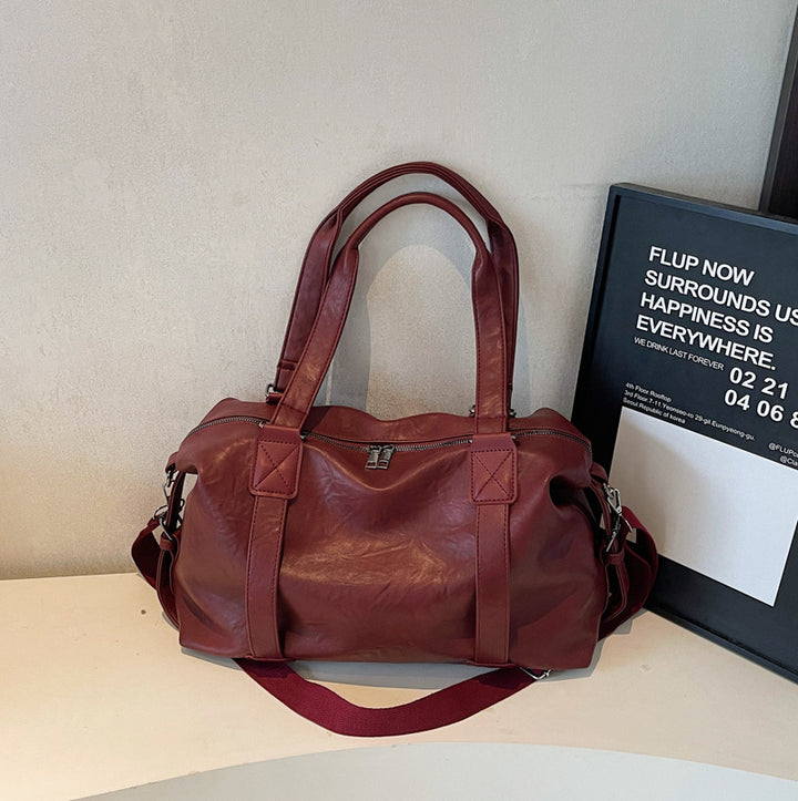 Premium Leder Wochenendreise-Tasche