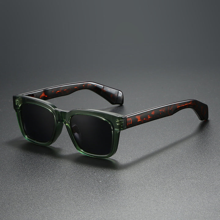 Damen quadratische Sonnenbrille mit markantem Schildpatt-Muster Karnz