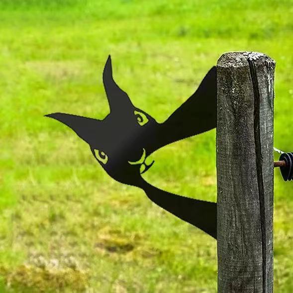 Outdoor Garten Bauernhof Spionierende Ziege Metall Kunstwerk Innen Deko | Karnz