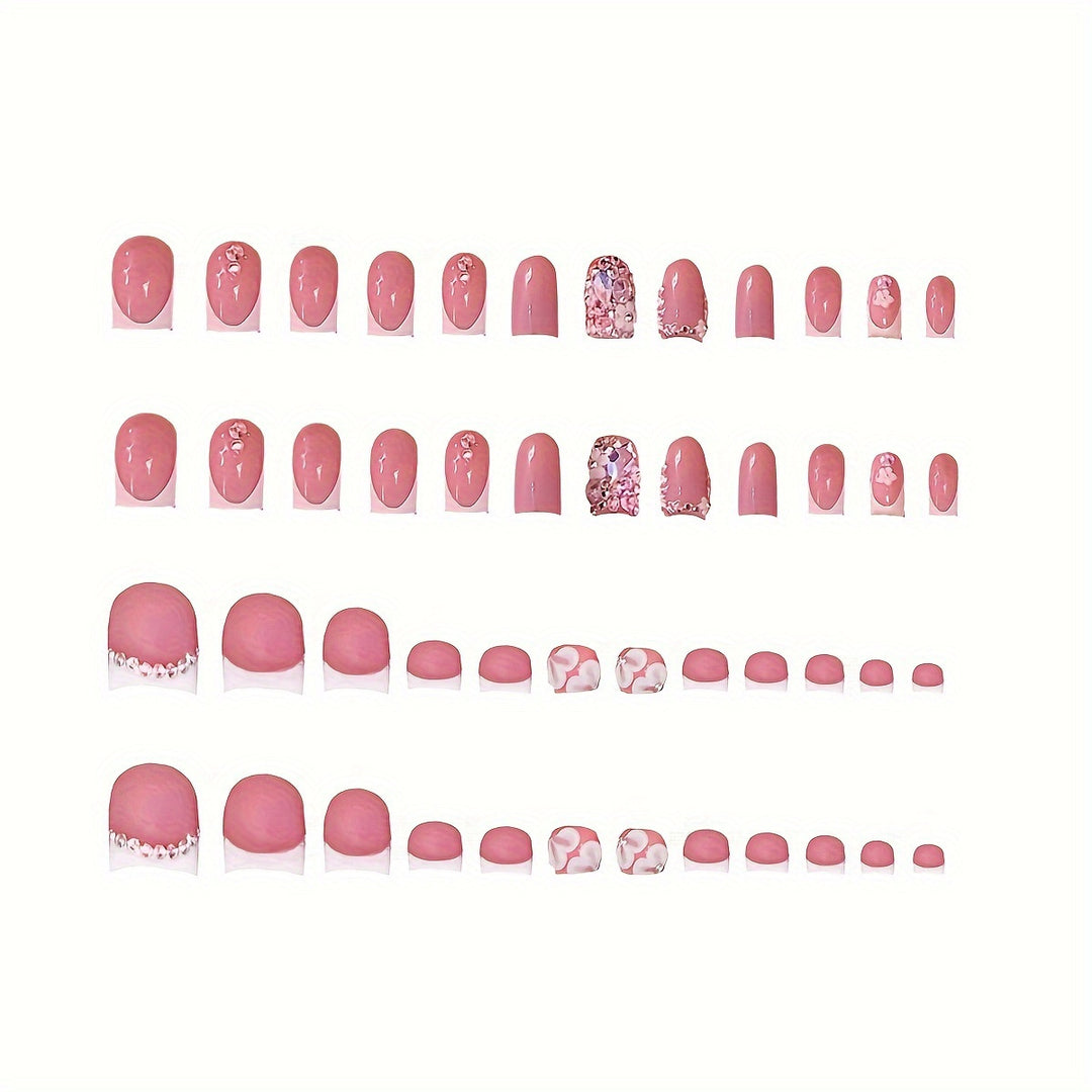 Dekoratives Strass-Nagelkunst-Set Karnz