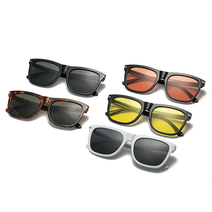 Damen stilvolle quadratische Sonnenbrille mit hochwertigem Rahmen und UV-Schutz Karnz