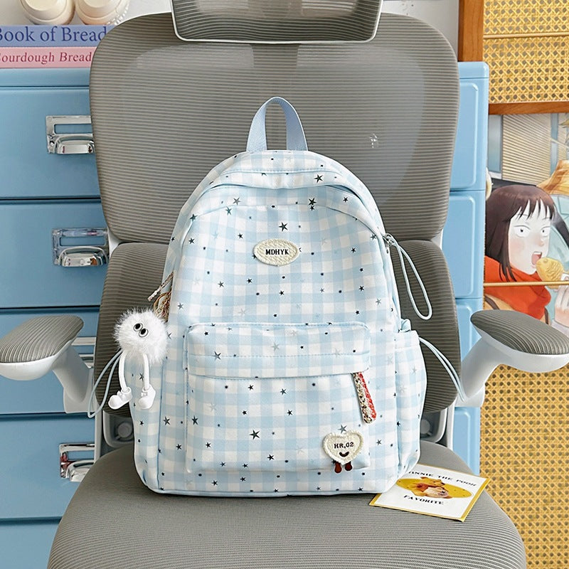 Stylischer kariert Mini Rucksack Karnz