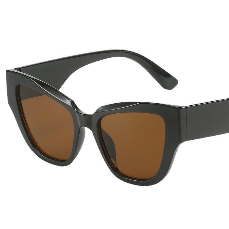 Damen Cat-Eye-Sonnenbrille mit extravagantem Leopardenmuster Karnz