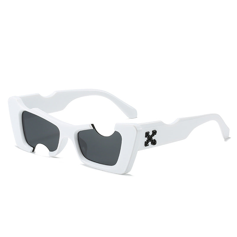 Damen übergroße geometrische Sonnenbrille Karnz