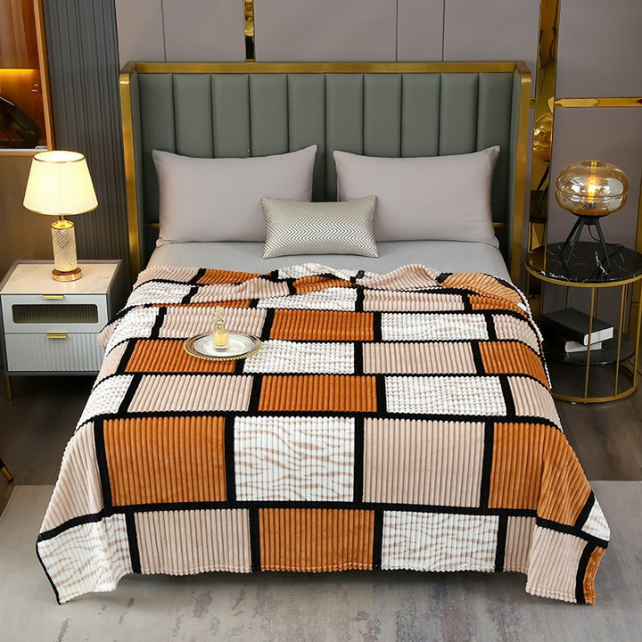 Dekoratieve Fleece-Wurfdecke