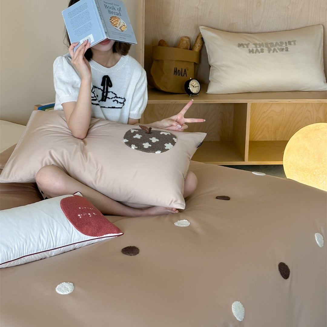 Oversized Plush Boden Rückenlehne Panel und Dekorative Kissen Set