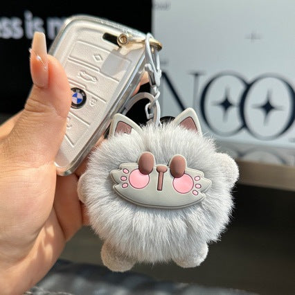 Flauschiger Schlüsselanhänger Charm Karnz
