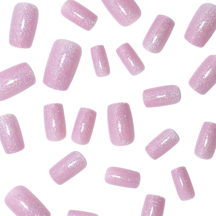 Glitzerndes Acryl Press-On Nagelset Karnz