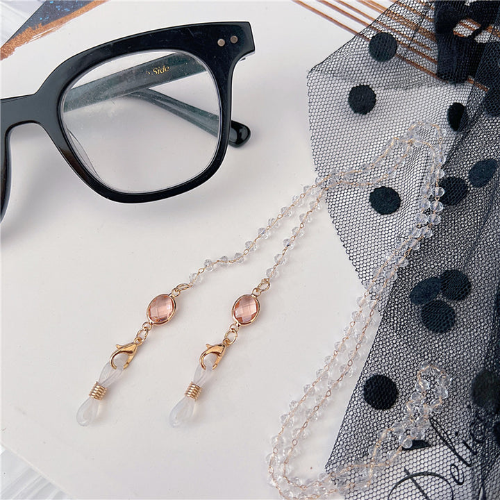 Stylische Perlen-Brillen Kette Karnz